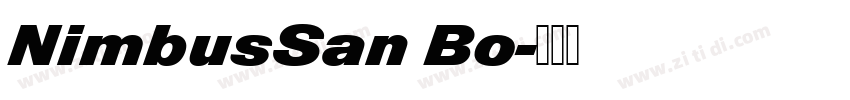 NimbusSan Bo字体转换